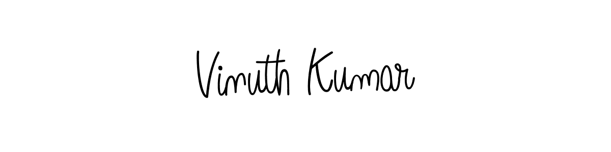Check out images of Autograph of Vinuth Kumar name. Actor Vinuth Kumar Signature Style. Angelique-Rose-font-FFP is a professional sign style online. Vinuth Kumar signature style 5 images and pictures png