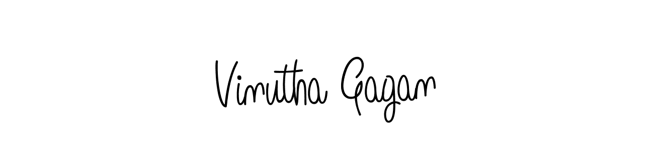 Also we have Vinutha Gagan name is the best signature style. Create professional handwritten signature collection using Angelique-Rose-font-FFP autograph style. Vinutha Gagan signature style 5 images and pictures png