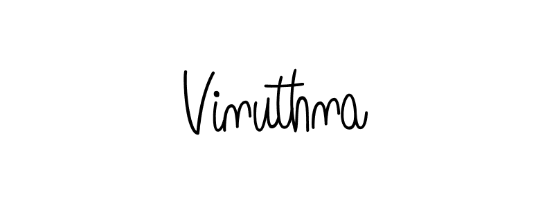 Also we have Vinuthna name is the best signature style. Create professional handwritten signature collection using Angelique-Rose-font-FFP autograph style. Vinuthna signature style 5 images and pictures png