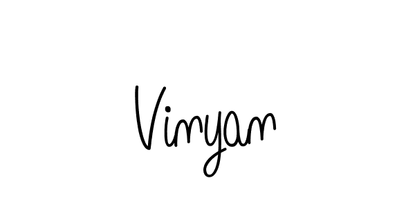 How to make Vinyan name signature. Use Angelique-Rose-font-FFP style for creating short signs online. This is the latest handwritten sign. Vinyan signature style 5 images and pictures png