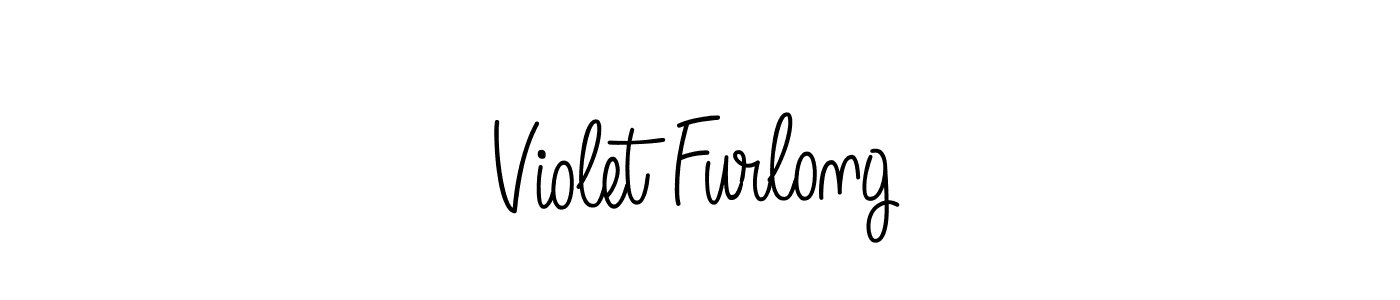 How to make Violet Furlong name signature. Use Angelique-Rose-font-FFP style for creating short signs online. This is the latest handwritten sign. Violet Furlong signature style 5 images and pictures png