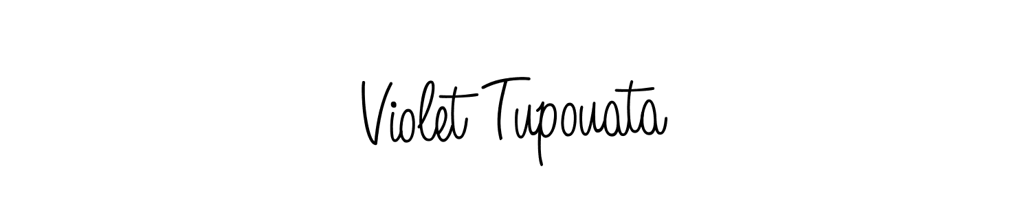 Violet Tupouata stylish signature style. Best Handwritten Sign (Angelique-Rose-font-FFP) for my name. Handwritten Signature Collection Ideas for my name Violet Tupouata. Violet Tupouata signature style 5 images and pictures png