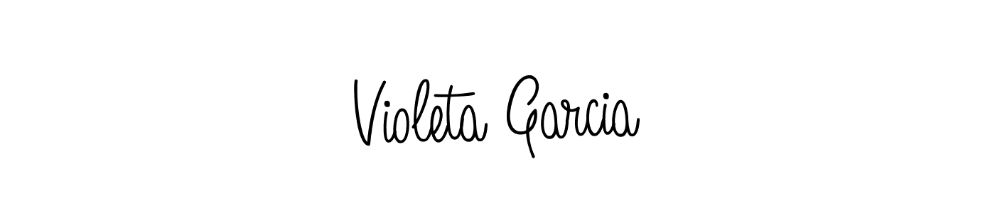 Design your own signature with our free online signature maker. With this signature software, you can create a handwritten (Angelique-Rose-font-FFP) signature for name Violeta Garcia. Violeta Garcia signature style 5 images and pictures png