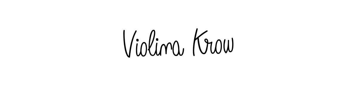 Make a short Violina Krow signature style. Manage your documents anywhere anytime using Angelique-Rose-font-FFP. Create and add eSignatures, submit forms, share and send files easily. Violina Krow signature style 5 images and pictures png
