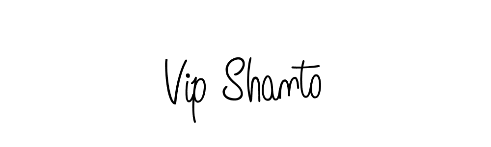 Design your own signature with our free online signature maker. With this signature software, you can create a handwritten (Angelique-Rose-font-FFP) signature for name Vip Shanto. Vip Shanto signature style 5 images and pictures png