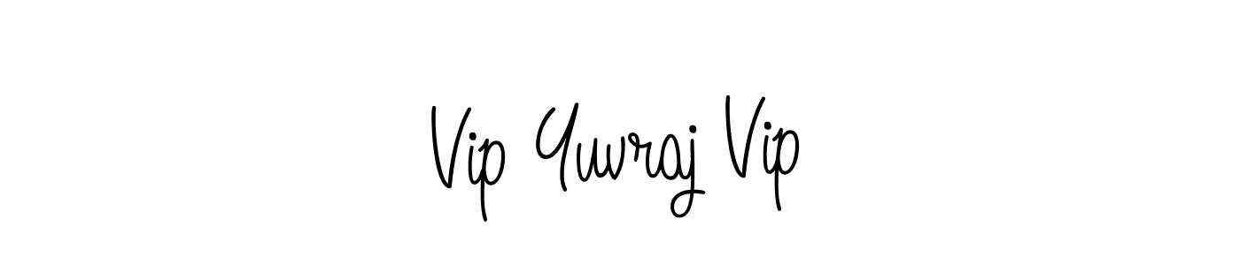You should practise on your own different ways (Angelique-Rose-font-FFP) to write your name (Vip Yuvraj Vip) in signature. don't let someone else do it for you. Vip Yuvraj Vip signature style 5 images and pictures png