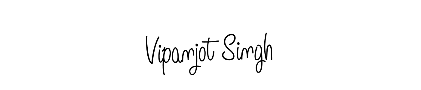 Design your own signature with our free online signature maker. With this signature software, you can create a handwritten (Angelique-Rose-font-FFP) signature for name Vipanjot Singh. Vipanjot Singh signature style 5 images and pictures png