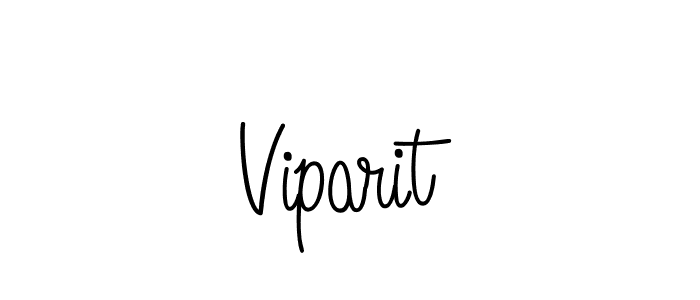 Use a signature maker to create a handwritten signature online. With this signature software, you can design (Angelique-Rose-font-FFP) your own signature for name Viparit. Viparit signature style 5 images and pictures png