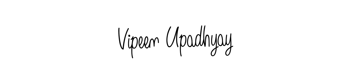 How to make Vipeen Upadhyay signature? Angelique-Rose-font-FFP is a professional autograph style. Create handwritten signature for Vipeen Upadhyay name. Vipeen Upadhyay signature style 5 images and pictures png