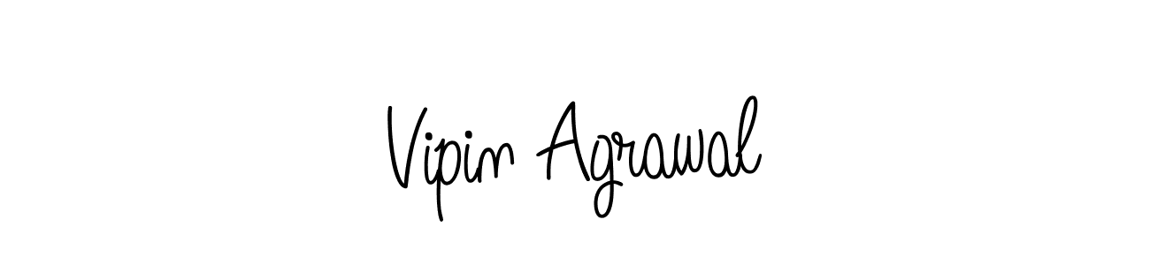 Vipin Agrawal stylish signature style. Best Handwritten Sign (Angelique-Rose-font-FFP) for my name. Handwritten Signature Collection Ideas for my name Vipin Agrawal. Vipin Agrawal signature style 5 images and pictures png