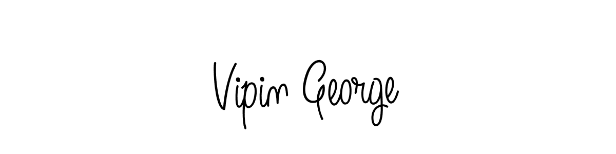 Design your own signature with our free online signature maker. With this signature software, you can create a handwritten (Angelique-Rose-font-FFP) signature for name Vipin George. Vipin George signature style 5 images and pictures png