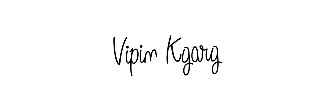 Use a signature maker to create a handwritten signature online. With this signature software, you can design (Angelique-Rose-font-FFP) your own signature for name Vipin Kgarg. Vipin Kgarg signature style 5 images and pictures png