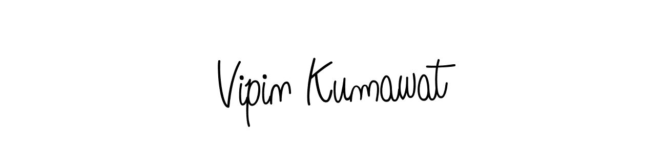 Design your own signature with our free online signature maker. With this signature software, you can create a handwritten (Angelique-Rose-font-FFP) signature for name Vipin Kumawat. Vipin Kumawat signature style 5 images and pictures png