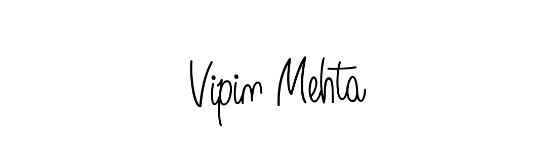 You should practise on your own different ways (Angelique-Rose-font-FFP) to write your name (Vipin Mehta) in signature. don't let someone else do it for you. Vipin Mehta signature style 5 images and pictures png