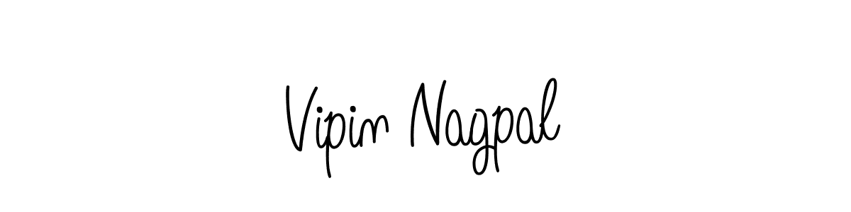 Use a signature maker to create a handwritten signature online. With this signature software, you can design (Angelique-Rose-font-FFP) your own signature for name Vipin Nagpal. Vipin Nagpal signature style 5 images and pictures png