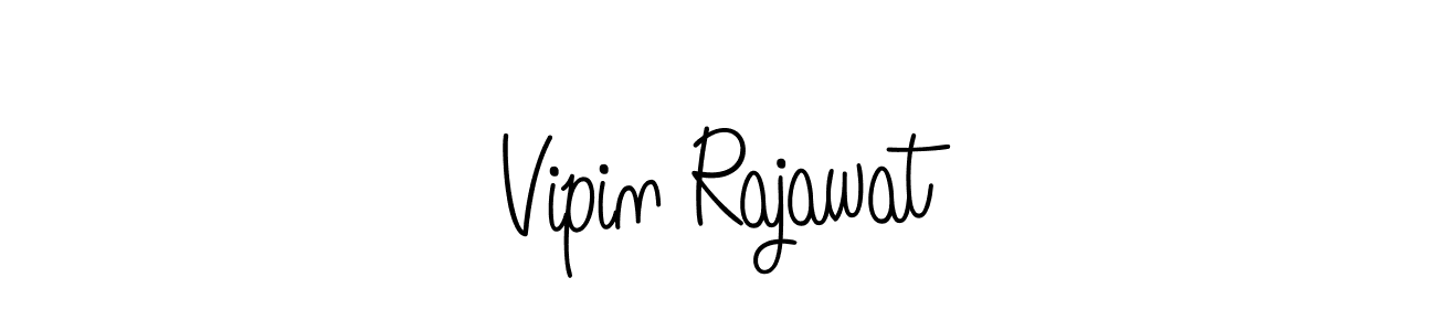 Use a signature maker to create a handwritten signature online. With this signature software, you can design (Angelique-Rose-font-FFP) your own signature for name Vipin Rajawat. Vipin Rajawat signature style 5 images and pictures png