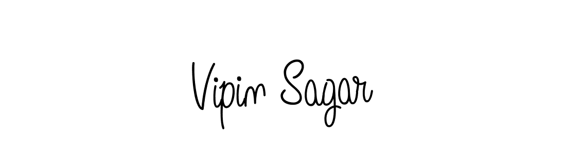 Create a beautiful signature design for name Vipin Sagar. With this signature (Angelique-Rose-font-FFP) fonts, you can make a handwritten signature for free. Vipin Sagar signature style 5 images and pictures png