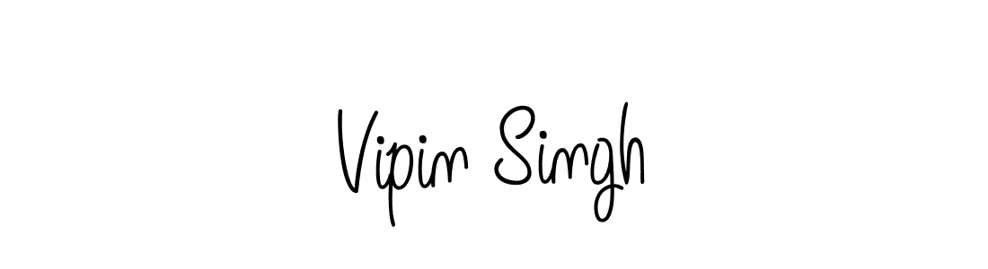 Use a signature maker to create a handwritten signature online. With this signature software, you can design (Angelique-Rose-font-FFP) your own signature for name Vipin Singh. Vipin Singh signature style 5 images and pictures png