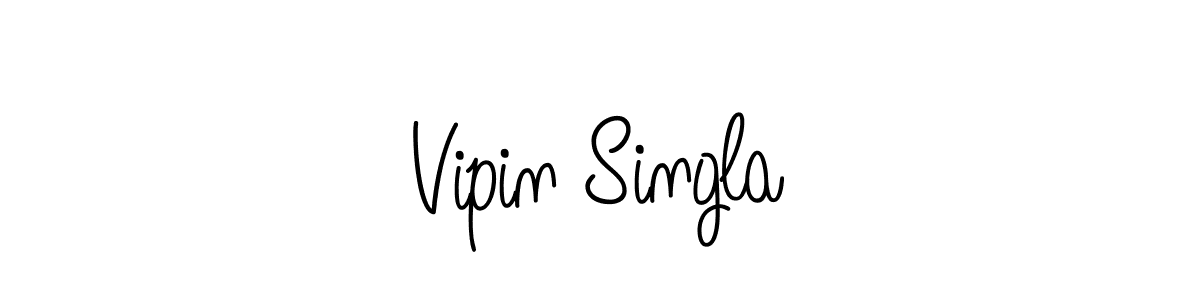 How to Draw Vipin Singla signature style? Angelique-Rose-font-FFP is a latest design signature styles for name Vipin Singla. Vipin Singla signature style 5 images and pictures png