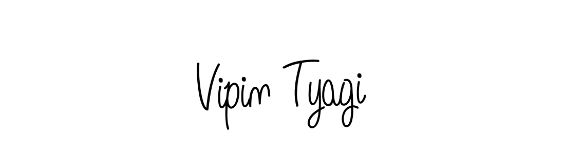 Make a beautiful signature design for name Vipin Tyagi. With this signature (Angelique-Rose-font-FFP) style, you can create a handwritten signature for free. Vipin Tyagi signature style 5 images and pictures png