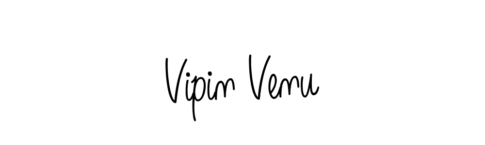 Best and Professional Signature Style for Vipin Venu. Angelique-Rose-font-FFP Best Signature Style Collection. Vipin Venu signature style 5 images and pictures png