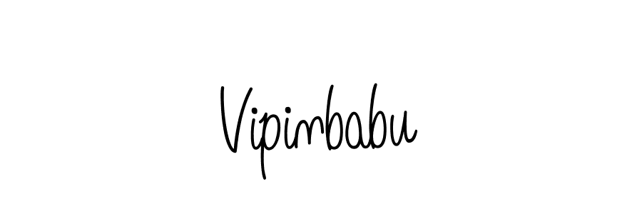 Create a beautiful signature design for name Vipinbabu. With this signature (Angelique-Rose-font-FFP) fonts, you can make a handwritten signature for free. Vipinbabu signature style 5 images and pictures png