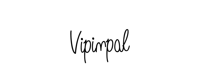 Vipinpal stylish signature style. Best Handwritten Sign (Angelique-Rose-font-FFP) for my name. Handwritten Signature Collection Ideas for my name Vipinpal. Vipinpal signature style 5 images and pictures png