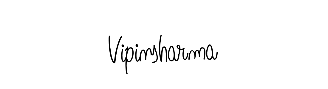 How to make Vipinsharma signature? Angelique-Rose-font-FFP is a professional autograph style. Create handwritten signature for Vipinsharma name. Vipinsharma signature style 5 images and pictures png