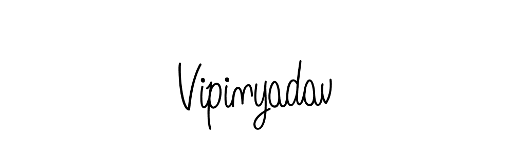 How to make Vipinyadav name signature. Use Angelique-Rose-font-FFP style for creating short signs online. This is the latest handwritten sign. Vipinyadav signature style 5 images and pictures png