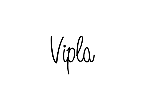 The best way (Angelique-Rose-font-FFP) to make a short signature is to pick only two or three words in your name. The name Vipla include a total of six letters. For converting this name. Vipla signature style 5 images and pictures png