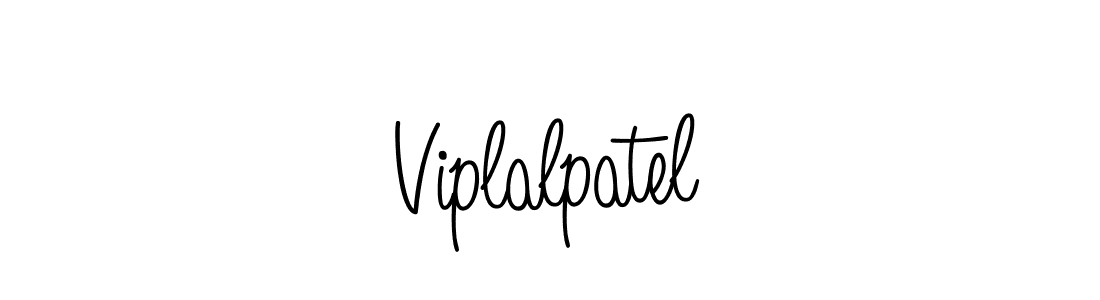 Make a beautiful signature design for name Viplalpatel. With this signature (Angelique-Rose-font-FFP) style, you can create a handwritten signature for free. Viplalpatel signature style 5 images and pictures png