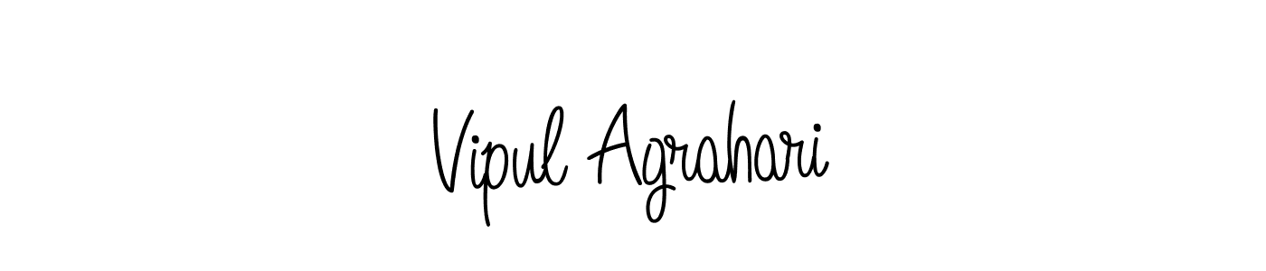 Vipul Agrahari stylish signature style. Best Handwritten Sign (Angelique-Rose-font-FFP) for my name. Handwritten Signature Collection Ideas for my name Vipul Agrahari. Vipul Agrahari signature style 5 images and pictures png