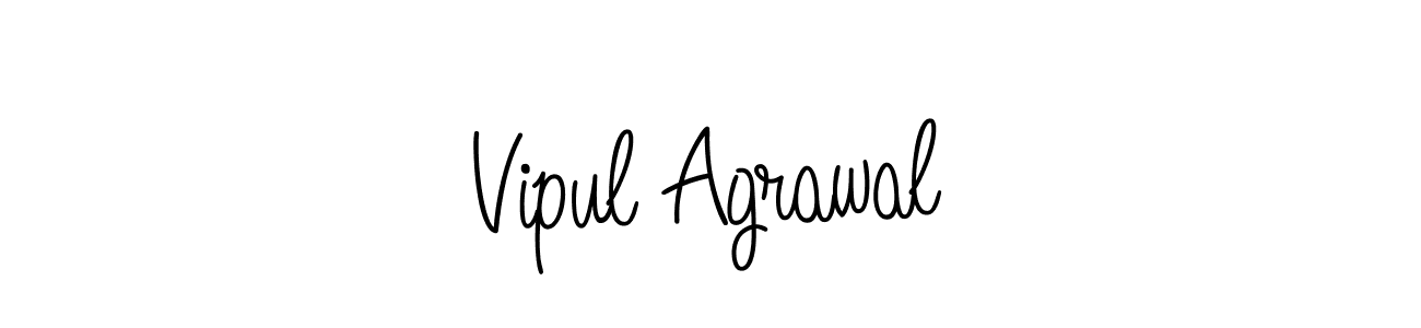How to Draw Vipul Agrawal signature style? Angelique-Rose-font-FFP is a latest design signature styles for name Vipul Agrawal. Vipul Agrawal signature style 5 images and pictures png