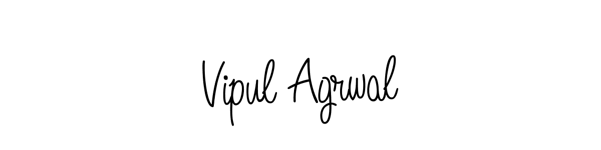 Design your own signature with our free online signature maker. With this signature software, you can create a handwritten (Angelique-Rose-font-FFP) signature for name Vipul Agrwal. Vipul Agrwal signature style 5 images and pictures png