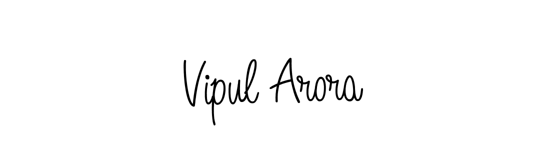 Make a beautiful signature design for name Vipul Arora. With this signature (Angelique-Rose-font-FFP) style, you can create a handwritten signature for free. Vipul Arora signature style 5 images and pictures png