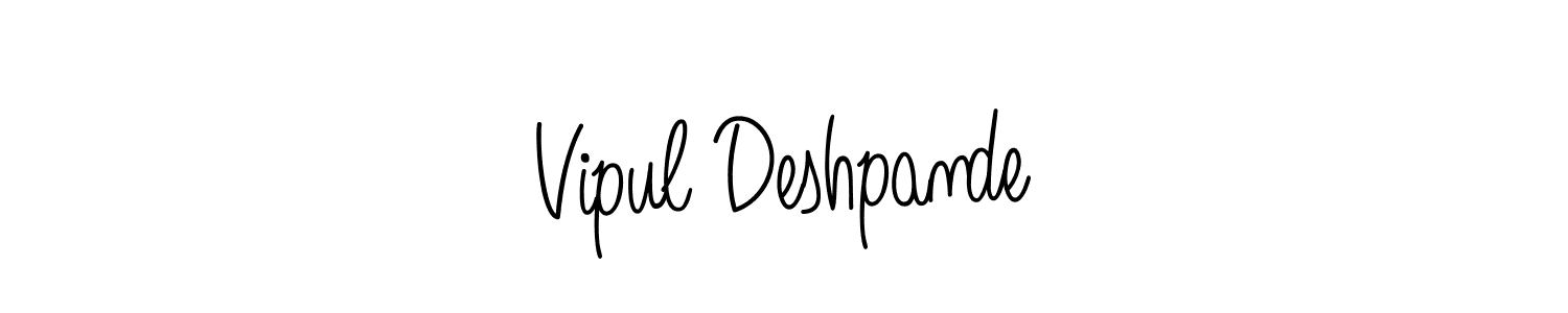 Also You can easily find your signature by using the search form. We will create Vipul Deshpande name handwritten signature images for you free of cost using Angelique-Rose-font-FFP sign style. Vipul Deshpande signature style 5 images and pictures png