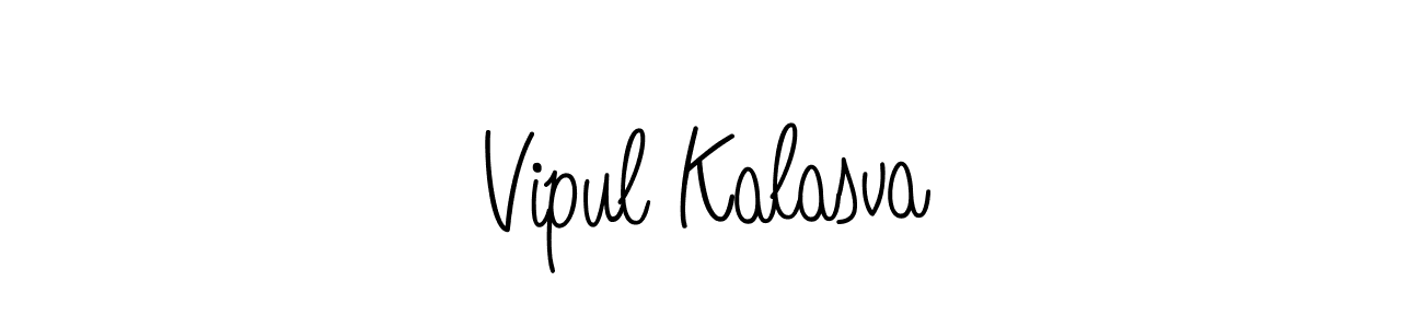 The best way (Angelique-Rose-font-FFP) to make a short signature is to pick only two or three words in your name. The name Vipul Kalasva include a total of six letters. For converting this name. Vipul Kalasva signature style 5 images and pictures png