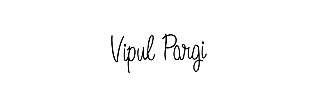 Vipul Pargi stylish signature style. Best Handwritten Sign (Angelique-Rose-font-FFP) for my name. Handwritten Signature Collection Ideas for my name Vipul Pargi. Vipul Pargi signature style 5 images and pictures png