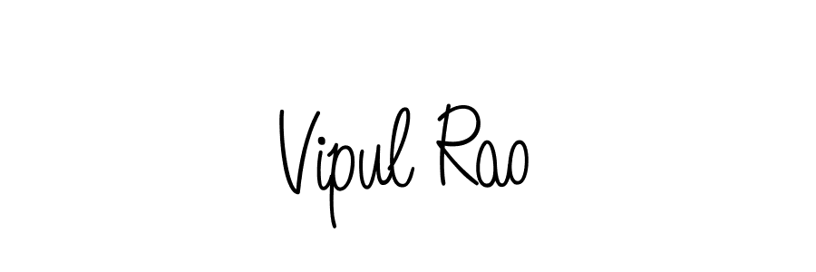 Once you've used our free online signature maker to create your best signature Angelique-Rose-font-FFP style, it's time to enjoy all of the benefits that Vipul Rao name signing documents. Vipul Rao signature style 5 images and pictures png