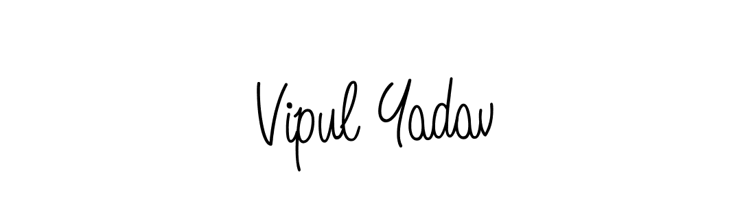 How to make Vipul Yadav name signature. Use Angelique-Rose-font-FFP style for creating short signs online. This is the latest handwritten sign. Vipul Yadav signature style 5 images and pictures png