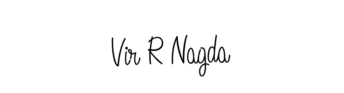 Also You can easily find your signature by using the search form. We will create Vir R Nagda name handwritten signature images for you free of cost using Angelique-Rose-font-FFP sign style. Vir R Nagda signature style 5 images and pictures png