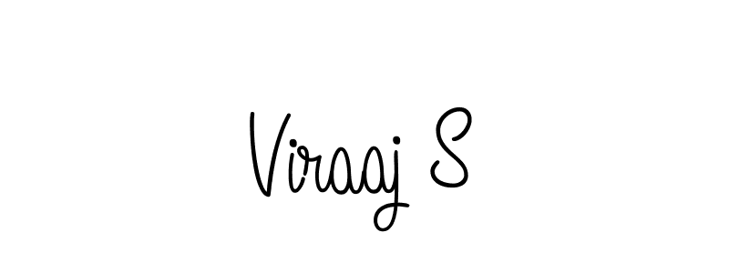 Viraaj S stylish signature style. Best Handwritten Sign (Angelique-Rose-font-FFP) for my name. Handwritten Signature Collection Ideas for my name Viraaj S. Viraaj S signature style 5 images and pictures png