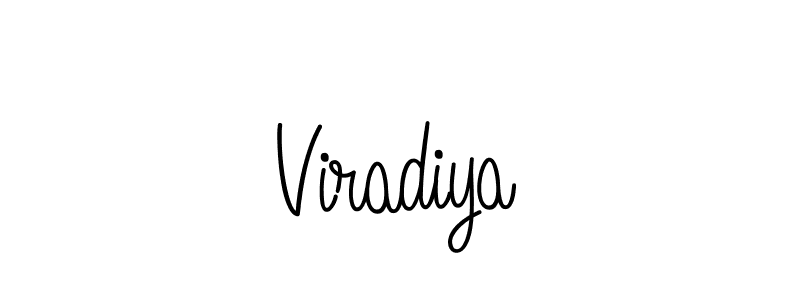 Design your own signature with our free online signature maker. With this signature software, you can create a handwritten (Angelique-Rose-font-FFP) signature for name Viradiya. Viradiya signature style 5 images and pictures png