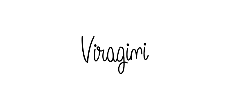 How to make Viragini name signature. Use Angelique-Rose-font-FFP style for creating short signs online. This is the latest handwritten sign. Viragini signature style 5 images and pictures png