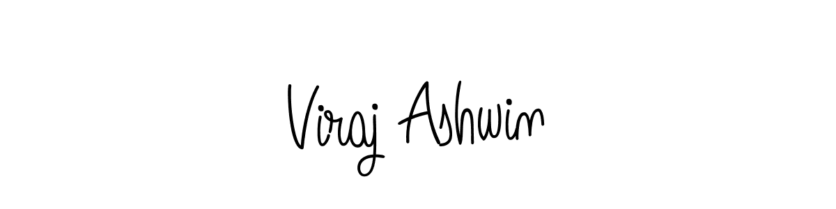 How to make Viraj Ashwin name signature. Use Angelique-Rose-font-FFP style for creating short signs online. This is the latest handwritten sign. Viraj Ashwin signature style 5 images and pictures png