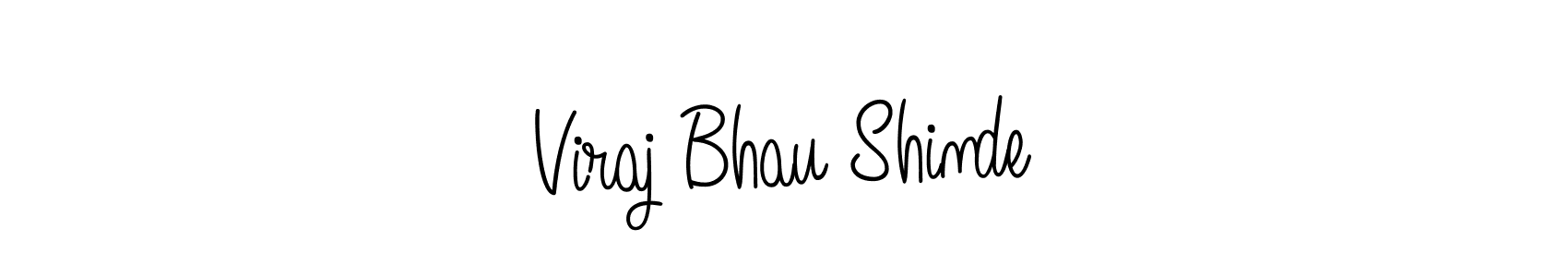 Also we have Viraj Bhau Shinde name is the best signature style. Create professional handwritten signature collection using Angelique-Rose-font-FFP autograph style. Viraj Bhau Shinde signature style 5 images and pictures png