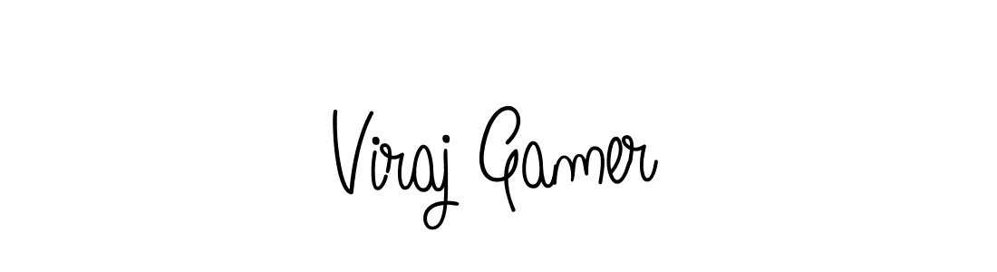 How to Draw Viraj Gamer signature style? Angelique-Rose-font-FFP is a latest design signature styles for name Viraj Gamer. Viraj Gamer signature style 5 images and pictures png