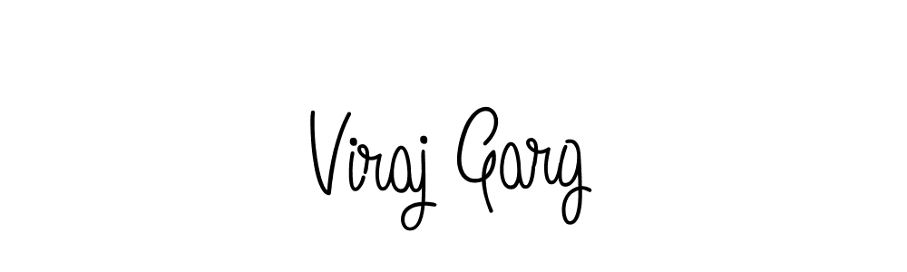 Make a beautiful signature design for name Viraj Garg. With this signature (Angelique-Rose-font-FFP) style, you can create a handwritten signature for free. Viraj Garg signature style 5 images and pictures png