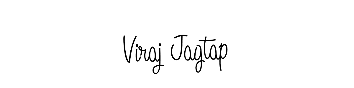 How to make Viraj Jagtap name signature. Use Angelique-Rose-font-FFP style for creating short signs online. This is the latest handwritten sign. Viraj Jagtap signature style 5 images and pictures png
