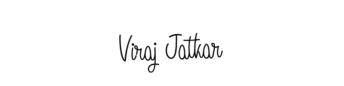 Design your own signature with our free online signature maker. With this signature software, you can create a handwritten (Angelique-Rose-font-FFP) signature for name Viraj Jatkar. Viraj Jatkar signature style 5 images and pictures png